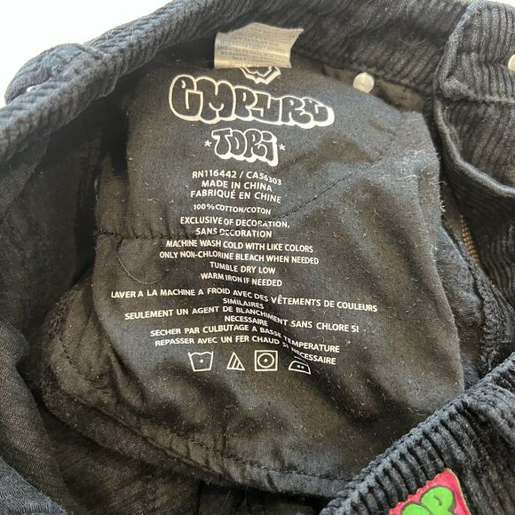 Empyre Tori Corduroy Cargo Pants Black Women’s Size 6 - Picture 6 of 11